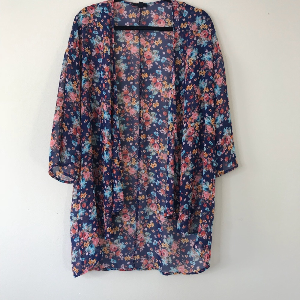Iris Floral Kimono